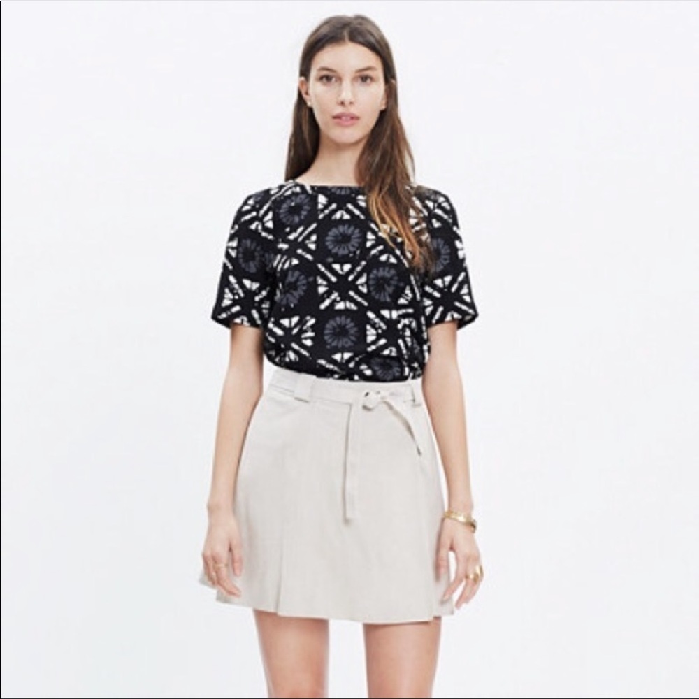 Madewell industry batik grid top size XS